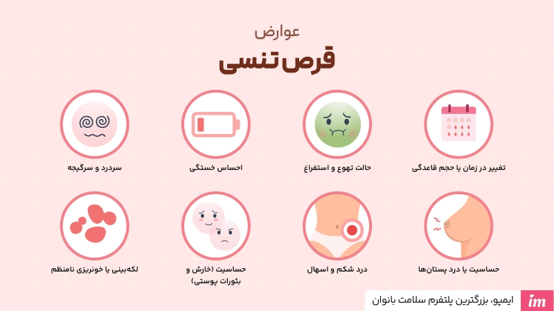 عوارض قرص تنسی چیست