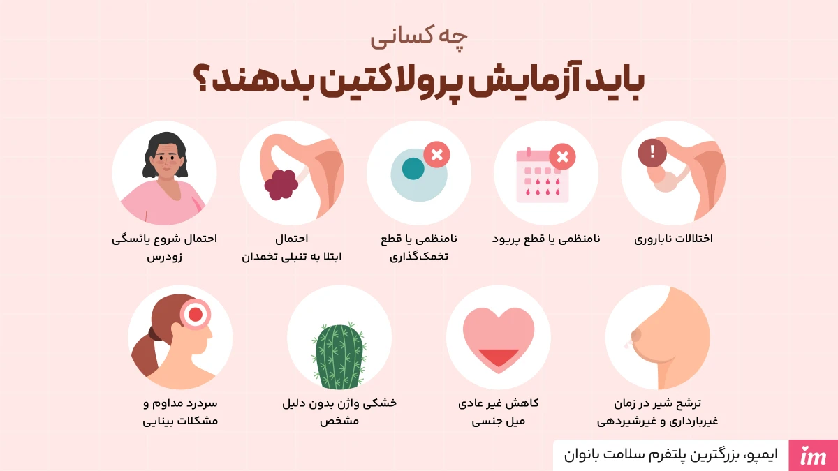 آزمایش پرولاکتین برای چیست؟