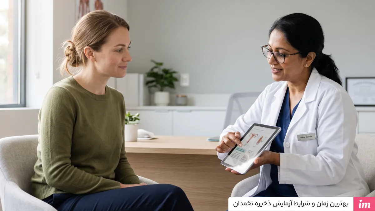 بهترین زمان و شرایط آزمایش ذخیره تخمدان