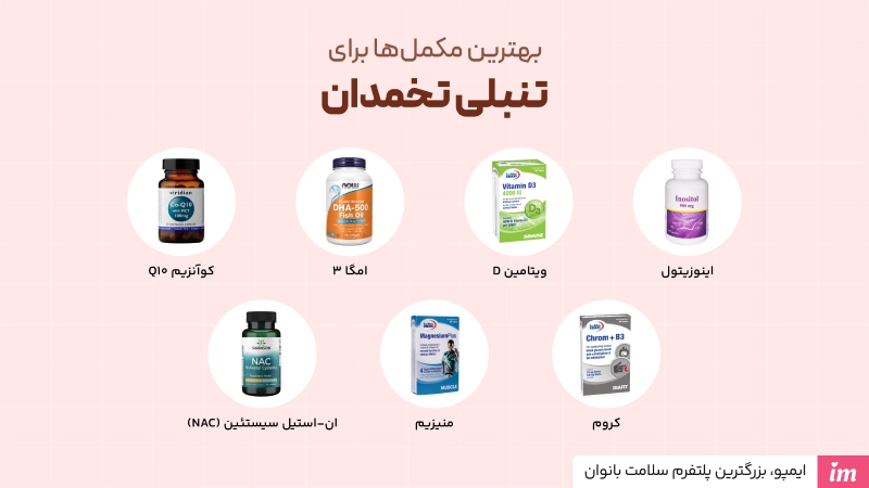 بهترین مکمل برای تنبلی تخمدان