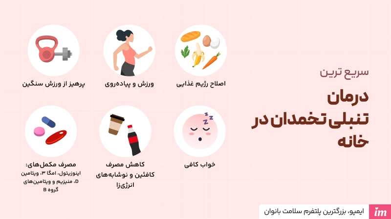 سریعترین درمان تنبلی تخمدان در خانه