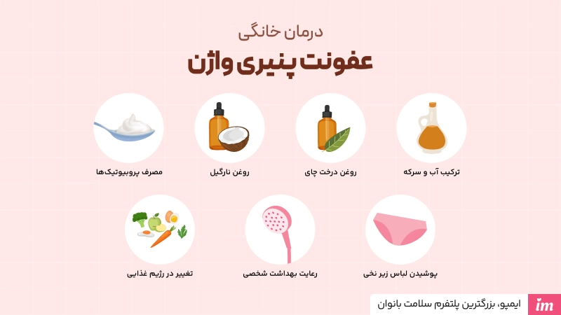 درمان خانگی عفونت پنیری واژن
