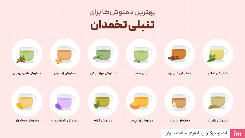 بهترین دمنوش برای درمان تنبلی تخمدان