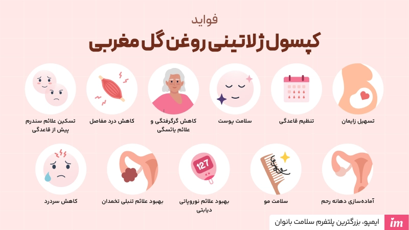 کپسول ژلاتینی روغن گل مغربی برای چیست؟
